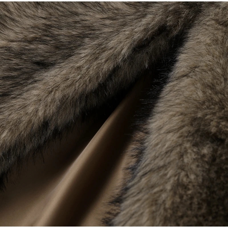 Luxury Women's Fluffy Long Faux Fur Coat