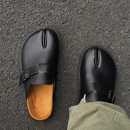 ARIA TABI BUCKLE MULES