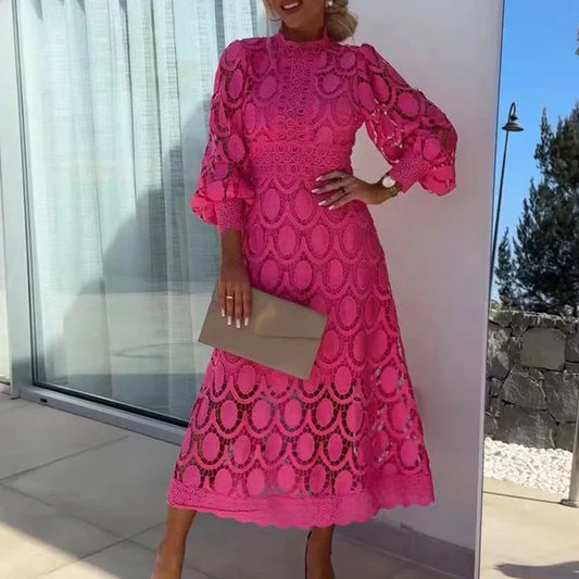 Parisian Summer Lace Dress