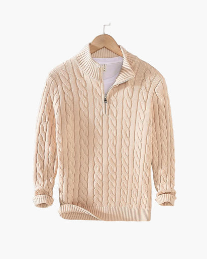 Valora Zipped Cable Sweater