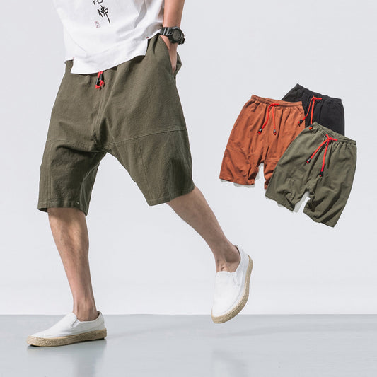 Kyoto Drift Linen Shorts