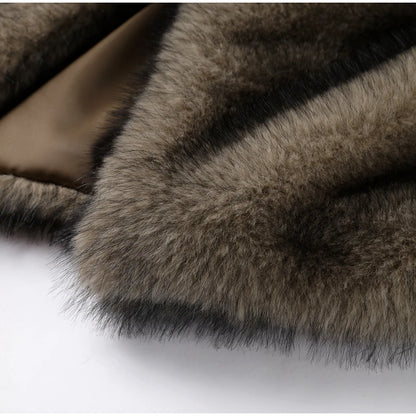 Luxury Women's Fluffy Long Faux Fur Coat